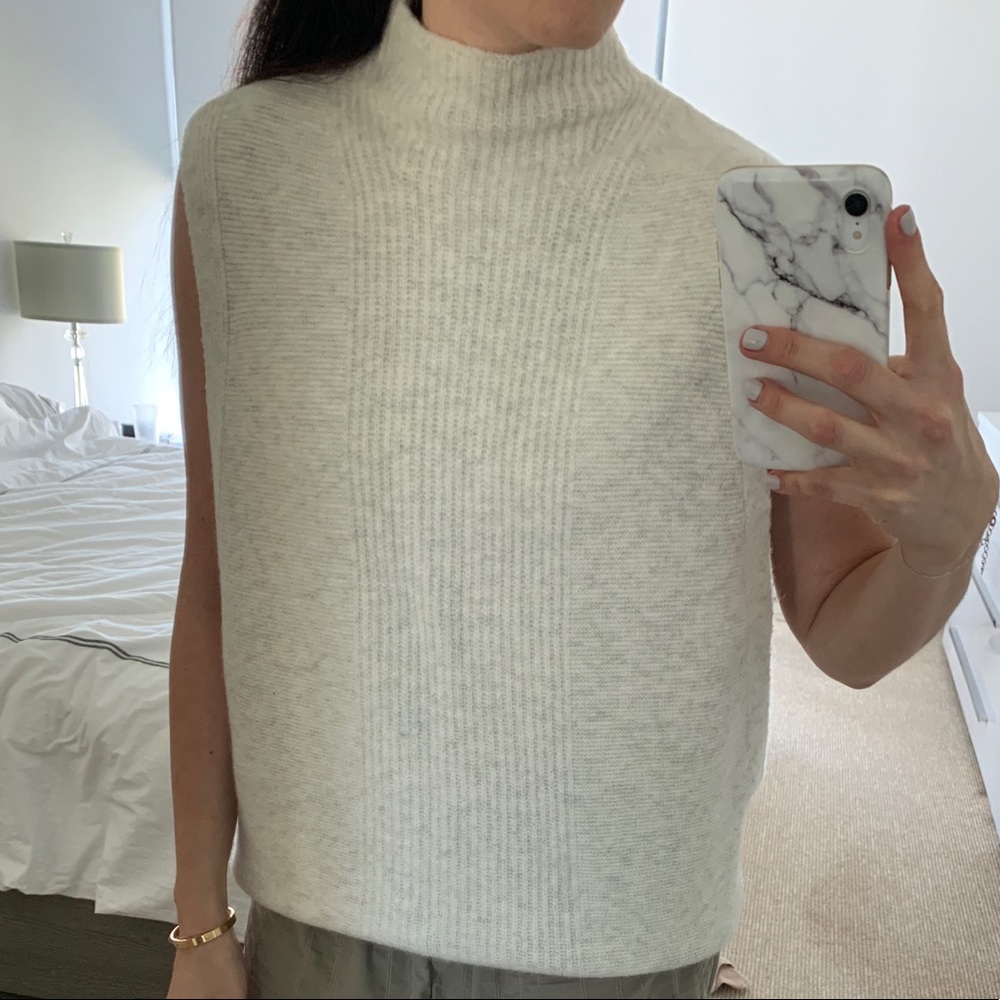 NWOT Banana republic mock neck slvless sweater, s
